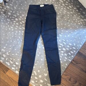 L'AGENCE Deep Blue Coated Jeans